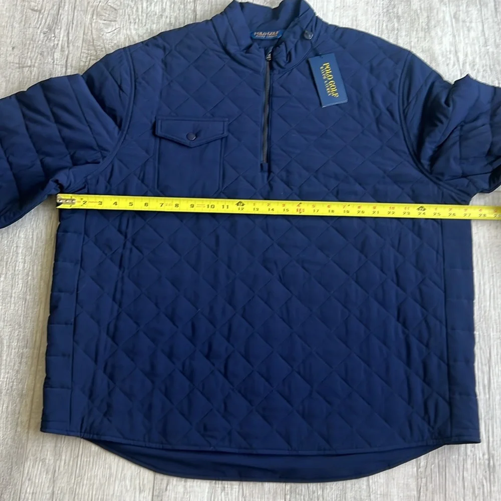 Polo‎ Ralph Lauren Golf Diamond Quilted 1/4 Zip Mockneck Pullover Jacket XXL